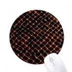 Dıythinker Koyu Siyah Yılan Derisi Tartı Baskılı Yuvarlak Kaymaz Kauçuk Mouse Pad