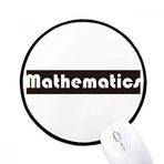 Dıythinker Kursu ve Büyük Matematik Siyah Yuvarlak Kaymaz Mouse Pad