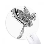 Dıythinker Kuş Boyası Uçan Sadık Baskılı Yuvarlak Kaymaz Kauçuk Mouse Pad