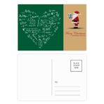DIYthinker Limits Matematiksel Formüller Calculus Boyalı Noel Baba Kartpostal Seti Teşekkür Kartı Gönderi 20 adet