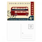 DIYthinker Londra Çift Kat Damga İngiltere İngiltere İngiltere Posta Kartı Seti Doğum Günü Teşekkür Kartı Gönderi Tarafı 20 adet 14,5 cm x 9,7 cm Çok Renkli