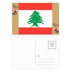 DIYthinker Lübnan Ulusal Bayrağı Asya Ülke Noel Baba Hediye Kartpostal Teşekkür Kartı Gönderi 20 adet