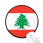 Dıythinker Lübnan Ulusal Bayrağı Asya Ülke Yuvarlak Kaymaz Mouse Pad
