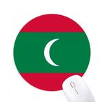 Dıythinker Maldivler Ulusal Bayrak Asya Ülke Baskılı Yuvarlak Kaymaz Kauçuk Mouse Pad