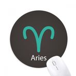 DIYthinker Mart Nisan Koç Burç Desenli Yuvarlak Kaymaz Kauçuk Fare Altlığı Oyun Ofis Mouse Pad Hediye