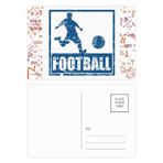 DIYthinker Mavi Futbolcu Kick Futbol Formula Kartpostal Seti Teşekkür Kartı Gönderi Tarafı 20 adet