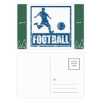 DIYthinker Mavi Futbolcu Kick Futbol İyi Şanslar Kartpostal Seti Kart Gönderi Tarafı 20 adet