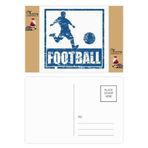 DIYthinker Mavi Futbolcu Kick Futbol Noel Baba Hediye Kartpostal Teşekkür Kartı Gönderi 20 adet