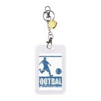 DIYthinker Mavi Futbolcu Kick Futbol Rozeti Kredi Kartı Koruyucu Kol Sarı Zil