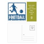 DIYthinker Mavi Futbolcu Kick Futbol Şiir Kartpostal Seti Teşekkür Kartı Gönderi Tarafı 20 adet