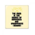 DIYthinker Mind is Source Buda Alıntı Budizm Parlak Seramik Fayans Banyo Mutfak Duvar Taş Dekorasyon El İşi Hediye