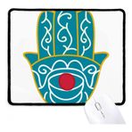 Dıythinker Mısır Desen El Kırmızı Göz Sanatı Desen Kaymaz Mousepad Oyunu Ofis Siyah Titched Kenarları Hediye