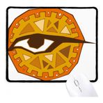 Dıythinker Mısır Göz Totem Soyut Desen Kaymaz Mousepad Oyunu Ofis Siyah Titched Kenarları Hediye