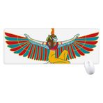 Dıythinker Mısır Kurban Uçan Tanrıça Sanat Desen Kaymaz Mousepad Genişletilmiş Oyun Ofis Titched Kenarları Bilgisayar Mat Hediye
