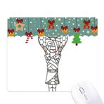 DIYthinker Mısır Mumya Horus Yılan Şapkası Mouse Pad Oyun Ofis Mat Noel Kauçuk Ped