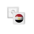 Dıythinker Mısır Ulusal Bayrağı Futbol Futbol PBT Mekanik Klavye İçin Beyaz OEM İz Bırakmayan Baskı R2 Anahtarlıklar