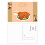 DIYthinker Mutlu Şükran Günü Türkiye Desenli Noel Baba Hediye Kartpostal Teşekkür Kartı Gönderi 20 adet