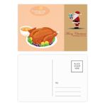 DIYthinker Mutlu Şükran Günü Türkiye Desenli Noel Baba Kartpostal Seti Teşekkür Kartı Gönderi 20 adet