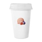 DIYthinker Nar Pembe Dondurma Topu Klasik Kupa Beyaz Seramik Kapaklı Kupa 350 ml Hediye Çok Renkli