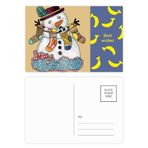DIYthinker Noel Kardan Adam Çorap Festival Muz Kartpostal Seti Teşekkür Kartı Gönderi Tarafı 20 adet