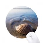 Dıythinker Okyanus Su Kabuğu Bilim Doğa Resmi Baskılı Yuvarlak Kaymaz Kauçuk Mouse Pad