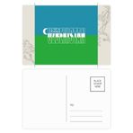 DIYthinker Özbekistan Ülke Bayrağı İsim Çiçek Kartpostal Seti Teşekkür Kartı Gönderi Tarafı 20 adet 14,5 cm x 9,7 cm Çok Renkli