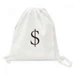 Dıythinker Para Birimi Sembolü Amerikan Doları Kanvas İpli Sırt Çantası
