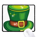 Dıythinker Parlak Yeşil Şapka İrlanda St.Patrick's Day Kaymaz Siyah Başlıklı Kenarlar Mouse Pad