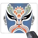 Dıythinker Pekin Operası Pekin Operası Yüz Maskesi Renkli Xiangjianghui Sanat Çin Geleneksel Kültür İllüstrasyon Desen Baskılı Dikdörtgen Kaymaz Kauçuk Mouse Pad