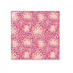 Dıythinker Pembe Çiçekler Sevgililer Günü Havai Fişek Desenli Seramik Biske Fayansları 20x20 cm Seramik Karo