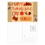 DIYthinker Pumkin Şükran Günü Türkiye Desenli Noel Baba Hediye Kartpostal Teşekkür Kartı Gönderi 20 adet