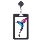 DIYthinker Renkli Fly Bird Protect Animal Pet Lover Geri Çekilebilir Rozet Makarası Kart Kılıfı