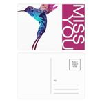 DIYthinker Renkli Fly Bird Protect Animal Pet Lover Miss Kartpostal Seti Teşekkür Kartı Gönderi Tarafı 20 adet