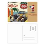 DIYthinker Renkli Klasik Arabalar Plaj Desenli Noel Baba Kartpostal Seti Teşekkür Kartı Gönderi 20 adet