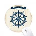 Dıythinker Rudder Exploration Askeri Okyanus Ordusu Baskılı Yuvarlak Kaymaz Kauçuk Mouse Pad
