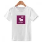 DIYthinker S Beyaz Erkek Çocuk Nobelium Chemical Element Chem Bisiklet Yaka Tişört