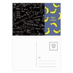 DIYthinker Seeking Limits Formüller Bilim Hesap Figürü Muz Kartpostal Seti Teşekkür Kartı Gönderi Tarafı 20 adet