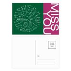 DIYthinker Seeking Limits Matematiksel Formüller Miss Kartpostal Seti Teşekkür Kartı Gönderi Tarafı 20 adet