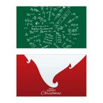 DIYthinker Seeking Limits Matematiksel Formüller Tatil Mutlu Noeller Kartı Noel Vintage Mesaj