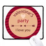 Dıythinker Sevgililer Günü Partisi I Love You Arrows Kalp Kaymaz Mouse Pad