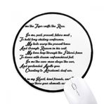 DIYThinker Şiir Alıntı Kaplan Sniff Gül Yuvarlak Kaymaz Mousepads Siyah Titched Kenarları Oyun Ofis Hediye