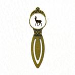 DIYthinker Siyah Karaca Hayvan Tasvir Bookmark Retro Ofis Etiketi Sayfa İşaretleyici
