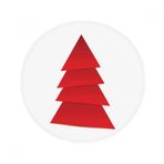 DIYthinker Soyut Noel Ağacı Origami Desenli Kaymaz Zemin Evcil Hayvan Mat Yuvarlak Banyo Oturma Odası Mutfak Kapı 60/50 cm Hediye Çok Renkli