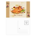 DIYthinker Şükran Günü Türkiye Desenli Noel Baba Hediye Kartpostal Teşekkür Kartı Gönderi 20 adet