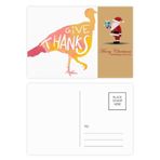 DIYthinker Şükran Günü Türkiye Suluboya Noel Baba Kartpostal Seti Teşekkür Kartı Gönderi 20 adet