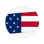 DIYthinker Tennessee ABD Haritası Yıldızlar Çizgili Bayrak Şekli Kaymaz Zemin Evcil Hayvan Mat Yuvarlak Banyo Oturma Odası Mutfak Kapı 60/50 cm Hediye Çok Renkli