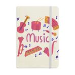 Dıythinker Trombon Gitar Müzik Enstrüman Desenli Baskılı A5 Defter