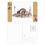 DIYthinker Türkiye Hagia Sophia İstanbul Noel Baba Hediye Kartpostal Teşekkür Kartı Gönderi 20 adet