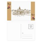 DIYthinker Türkiye Nehri Simgesi Çizim Manzara Noel Baba Hediye Kartpostal Teşekkür Kartı Gönderi 20 adet