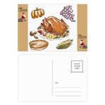 DIYthinker Türkiye Üzüm Şükran Günü Desen Noel Baba Hediye Kartpostal Teşekkür Kartı Gönderi 20 adet